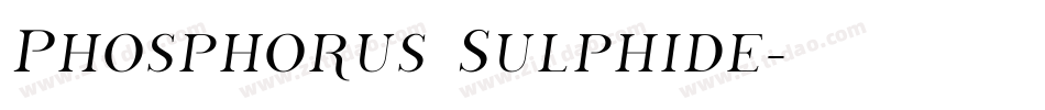 Phosphorus Sulphide字体转换